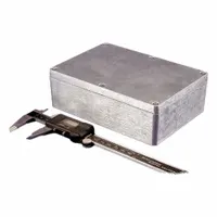 HAMMOND Enclosure: Die-Cast Aluminum, 6 in x 4 in x 2 in, NEMA 1/12/13/4/4X, Solid Cover, Screw On (MPN 1550Z120)