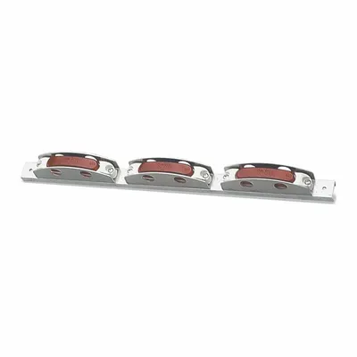 GROTE Bar Lamp: Marker Light, LED, Rectangular, Red, Bracket, Male Bullet Connector - Marker Lights