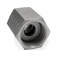 PARKER Compression Fitting Nut: 1/4 in OD Size, 9/16"-18 Thread Size, 9,200 psi Max Op Pressure (MPN 4 TLFA-SS)