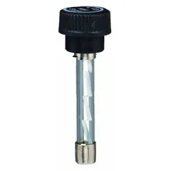 The BUSSMANN GLQ-5 is a fast-acting fuse from the GLQ Series, rated at 5 A and 300 V AC. It features a cylindrical body style with integrated insulating caps. This fuse is used for overcurrent protection in AC circuits, suitable for industrial control panels, power supplies, and general equipment.