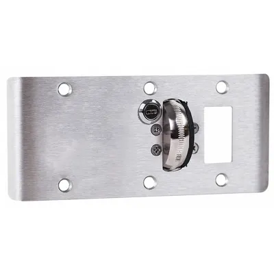 ACCURATE Door Strike Plate: Curved Lip, 5 3/4 in Lg, 4 3/4 in Wd - Double Lipped Strike Plates