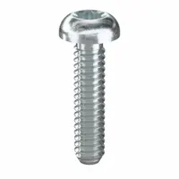 Machine Screw: #2-56 Thread Size, 3/8 in Lg, Steel, Zinc-Plated, Pan, Torx®/Star, 100 PK (MPN 480050)