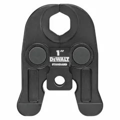 Jaws and rings set for standard and extended press tools, designed for 1 in pipe. Constructed of stainless steel, suitable for pressing copper and stainless steel pipe connections. Compatible with professional-grade press tools.