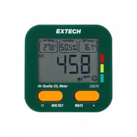 EXTECH Indoor Air Quality Meter: Transmission Risk Air Monitors, Not Certified, LCD, CO270, ±1.0°F