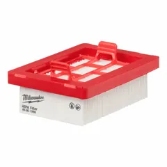 This MILWAUKEE cartridge filter is a HEPA-rated, dry-pickup paper filter designed for use with Milwaukee vacuum model 0892-20. It captures fine dust and particulates in industrial, construction, and maintenance environments, helping maintain air quality and equipment performance.