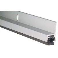 This metal leaf weatherstripping seals gaps around doors to block drafts, dust, and moisture. It features an aluminum flange for corrosion resistance. Suitable for commercial and industrial door applications