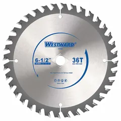 This circular saw blade is designed for cutting aluminum and other soft non-ferrous metals. It features 36 teeth, a 0.07-inch cut width, and a 5/8-inch arbor size. Suitable for use with compatible circular saws in metal fabrication and construction applications.