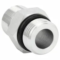 Hydraulic Hose Adapter: 5/8 in x 1/2 in Fitting Size, Male x Male, NPTF x ORB, Rigid, Straight (MPN FF1796-1008S)
