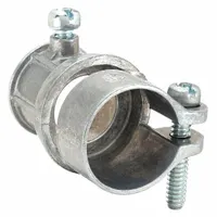 Combination Conduit Coupling: Zinc, 1/2 in Trade Size, 1 19/32 in Overall Lg, Gray (MPN 1852)