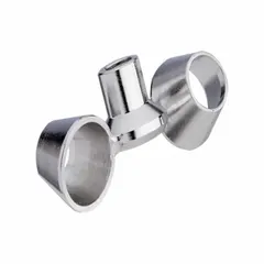 This overhead stirrer impeller features a single stainless steel blade with a turbulent flow shape and a stainless steel shaft. It is designed for mixing applications requiring turbulent flow, such as dispersing solids or emulsifying liquids in a vessel. Compatible with HEIDOLPH overhead stirrer model 036093070.