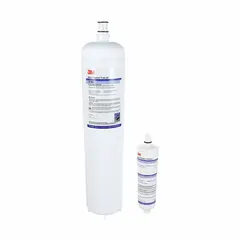 This 3M water filter reduces cysts and uses polyphosphate media to inhibit scale. With a 0.2 micron rating, it provides a flow rate of 5 gpm and a total capacity of 54,000 gallons. The overall height is 23 5/8 inches. Suitable for multi-purpose filtration in commercial or residential water systems.