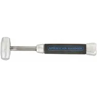 Lead Alloy Mallet: Aluminum Handle, Ribbed Grip, 1 1/2 lb Head Wt, 1 in Dia, 2 1/2 in Head Lg (MPN AM15LNAG)