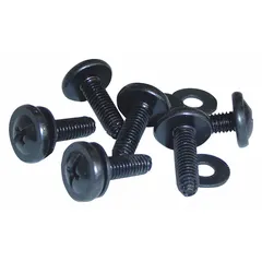 VIDEO MOUNT PRODUCTS Rack Screws: #10-32 Thread Size, Black, Steel, 50 PK (MPN ERRS1032-50). Key specifications — Brand: VIDEO MOUNT PRODUCTS; Color: Black; Product Type: Rack Screw; Material: Steel; _Thread Size: #10-32.