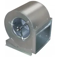 Belt-drive blower without drive pack, featuring a 12 7/8 in wheel diameter. Supports both clockwise and counterclockwise rotation for flexible installation in supply or exhaust air movement applications. Designed for use with a separate motor and drive assembly in HVAC and ventilation systems