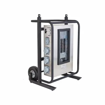 SOUTHWIRE Power Distribution Cart: Three Phase, 120/208V AC, 200 A Inlet Current Rating - Power Distribution Carts