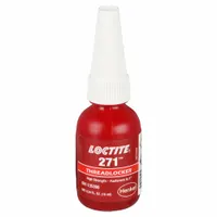 LOCTITE High-Strength Threadlocker: 271, Red, Oil Tolerant, 0.34 fl oz, Bottle, 1 EA (MPN 135380)