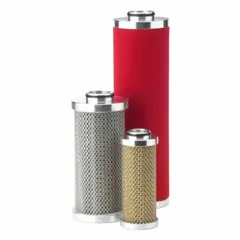 Replacement coalescing filter element for compressed air and gas filtration. Constructed with borosilicate glass nanofibre media, rated for 0.01 micron particle removal. Suitable for use in pneumatic systems, instrumentation air, and process gas applications requiring high-purity output.