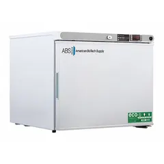 This general purpose lab freezer provides 1.7 cubic feet of storage capacity with a temperature range of -25°C to -15°C. It features manual defrost and a right-hinged door, suitable for storing temperature-sensitive samples, reagents, and biological materials in laboratory settings.