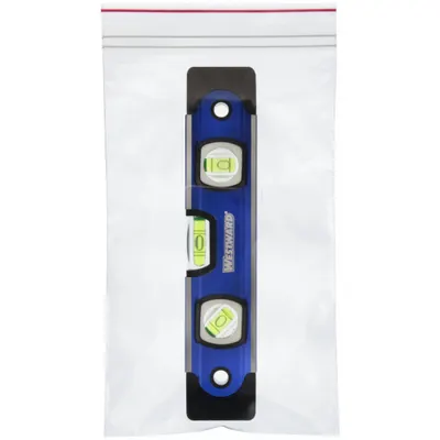MINIGRIP RED LINE Reclosable Bag: 2 mil Thick, 6 in Wd, 10 in Lg, Hang Hole Not Included - Single-Zip Reclosable Poly Bags