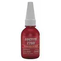 LOCTITE High-Strength Threadlocker: 2760, Red, 1.69 fl oz, Bottle, 1 EA, Red – High Strength (MPN 303440)
