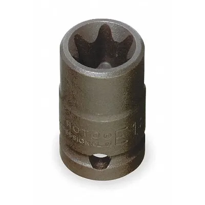 PROTO Impact Socket: 3/8 in Drive Size, Torx, E16 Socket Size, External Torx - 3/8" Drive External Torx Impact Sockets