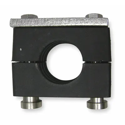 BEHRINGER PIPE SYSTEMS Vibration-Dampening Beta Clamp: Ribbed Bore, 304 Stainless Steel Clamp (MPN R7HT30540-PP) - Vibration-Dampening Textured Core Beta Clamps