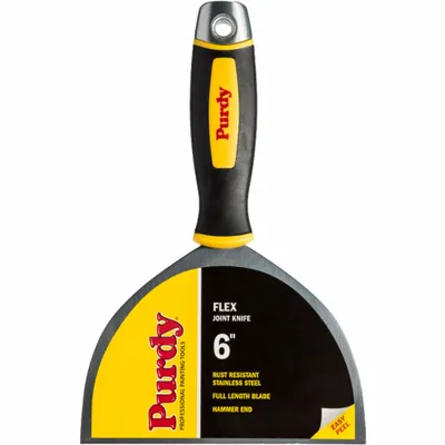 PURDY Joint Knife: Bld. Mat. Stainless Steel, Hdl. Mat. Rubber - Standard Spreading Tools