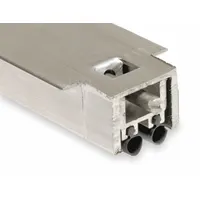 NATIONAL GUARD Automatic Door Bottom: Dual Fin Insert, Aluminum, 48 in Lg, 1 1/2 in Wd, Aluminum (MPN 320S-4)