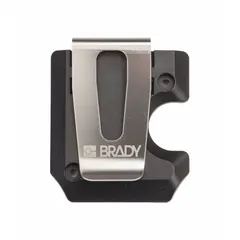 Clip mount accessory for M210-series printers. Includes two mounting screws. Allows attachment to a belt or strap for hands-free operation during labeling tasks.