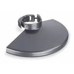Wheel guard accessory for angle grinders, designed for use with wheels up to 9 inches in diameter. Provides operator protection and includes dust collection capability. Compatible with DEWALT D28497 angle grinder.