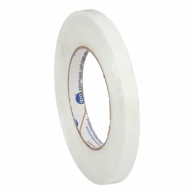 IPG RG316.2G Heavy-Duty Strapping Tape, 1/2 in x 179 13/16 ft, Clear, 72 Pack