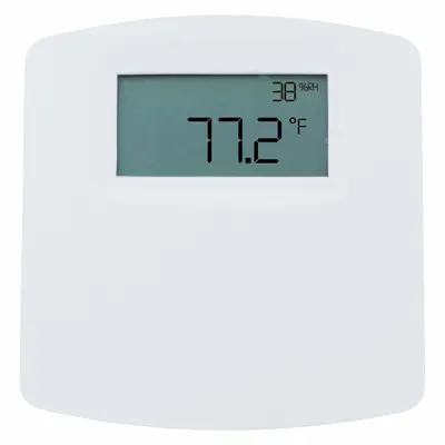 Dwyer Humidity/Temperature Sensor: 4 to 20 mA, Solid State Band Gap, Screw Terminals - Indoor Wall-Mount Transmitters with Display