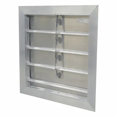 CANARM Manual Damper: For 18 in Fan, For 18 in Nominal Duct Dia, 4, 18 in H, 18 in W - Wall-Mount Backdraft Dampers