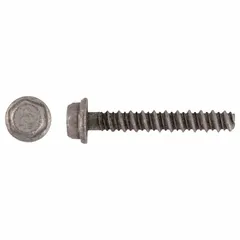 This heavy-duty hex-head screw anchor is made of Grade 5 steel with a self-threading tip for installation into concrete, block, or brick. It features an external hex drive and is removable. Supplied in a 50-pack, it is suitable for fastening fixtures, equipment, and structural elements in inch-system applications.