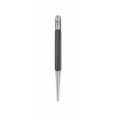 STARRETT Center Punch: 5/64 in Tip Size, Round, 4 in Overall Lg, 1 1/2 in Taper Lg - Centering Punches