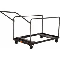 NATIONAL PUBLIC SEATING Table Cart: 660 lb, 47 1/2 in L x 27 3/4 in W x 31 1/4 in H, Powder Coated (MPN DY-60R)