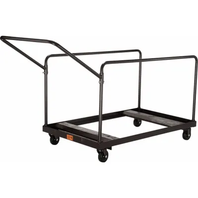 NATIONAL PUBLIC SEATING Table Cart: 660 lb, 47 1/2 in L x 27 3/4 in W x 31 1/4 in H - Carts with Vertical Divider Rail for Round & Rectangular Tables