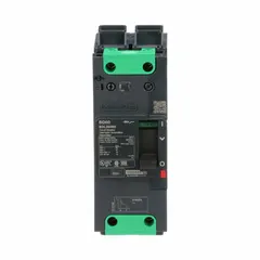 2-pole B-Frame molded case circuit breaker rated 60 A with a maximum interrupting rating of 25kA at 277/408V AC. Features a fixed instantaneous trip and Everlink lug connections on both line and load ends. Provides overcurrent protection in electrical distribution panels, motor control centers, and branch circuits.
