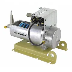 Pneumatic damper actuator for modulating airflow in HVAC systems. Operates on pneumatic control signals to position dampers in ventilation, heating, and cooling ducts. Suitable for commercial and industrial building automation applications.