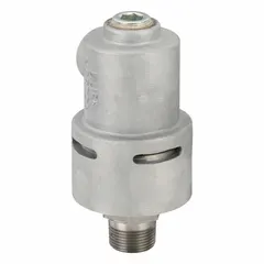 This DUFF-NORTON rotary union is a straight, plain aluminum rotating joint with one passage. It features a 1" threaded rotating shaft and a carbon graphite seal, supporting a maximum speed of 3500 rpm. Used to transfer fluid or air from a stationary supply into rotating machinery in applications such as paper, steel, and packaging lines.