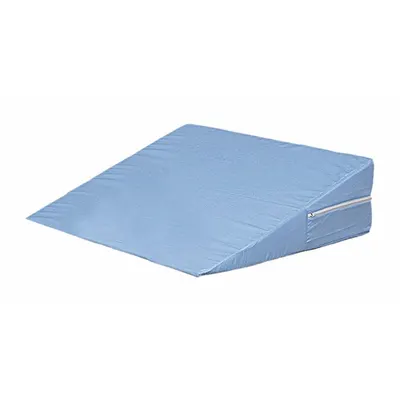 DMI Bed Wedge: Blue, 24 in Overall Lg, 24 in Overall Wd, 10 in Overall Ht, Cotton/Polyester - Bed Wedges