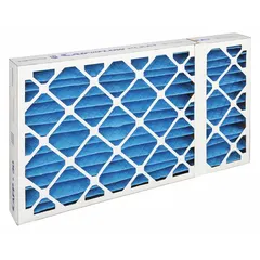 Pleated air filter for use in precision cooling systems. Captures airborne particles to maintain airflow efficiency. Suitable for HVACR applications in data centers and telecom rooms.