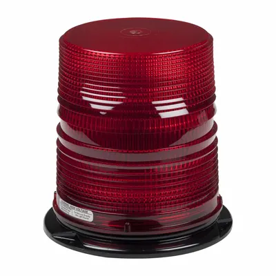 GROTE Flashing Beacon: Flashing Beacon, Red, 6 3/8 in Overall Wd, 6 11/16 in Overall Ht - Vehicle Flashing Beacons
