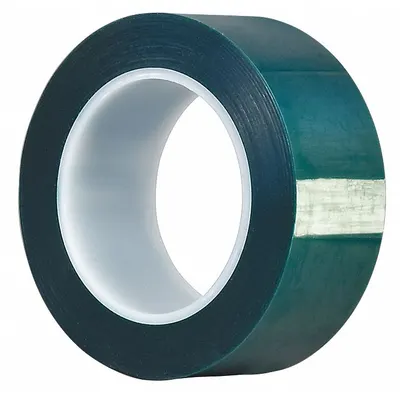 3M 8992 High-Temperature Polyester Film Tape, 1 in x 72 yd, 3.2 mil, Green - High-Temperature Film Masking Tape