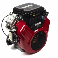 This 18 hp horizontal-shaft gasoline engine features electric start and a 1-inch diameter shaft with a 2.90/2.98-inch length, 1/4-inch keyway, and 3/8-24 D&T. Suitable for powering industrial and commercial equipment such as generators, pumps, and turf maintenance machinery.