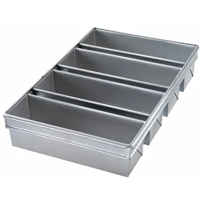 CHICAGO METALLIC 4-Slot Pullman Bread Pan - Bread & Loaf Pans