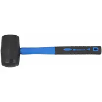 Plastic Mallet: Steel Handle, 8 oz Head Wt, 1 3/4 in Dia, 3 1/8 in Head Lg, 12 in Overall Lg