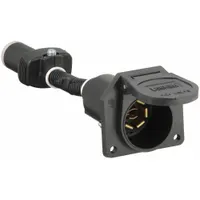 REESE Trailer Wiring Adapter: 7-Way Pin, 6-Way Pin, Plastic, 3 1/4 in Overall Lg, 5 5/8 in Ht (MPN 8536200)