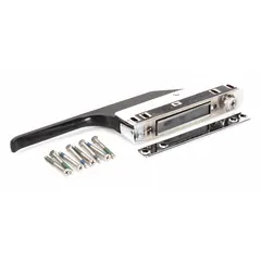 Replacement door latch kit for Cres Cor ovens. Secures the oven door during operation to maintain heat retention and safe use. Suitable for commercial kitchen and foodservice oven applications.