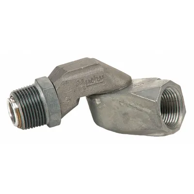 HUSKY Swivel Connector for Fuel, 3/4 in NPT, Aluminum, Diesel Compatible - Swivel Connectors for Fuel